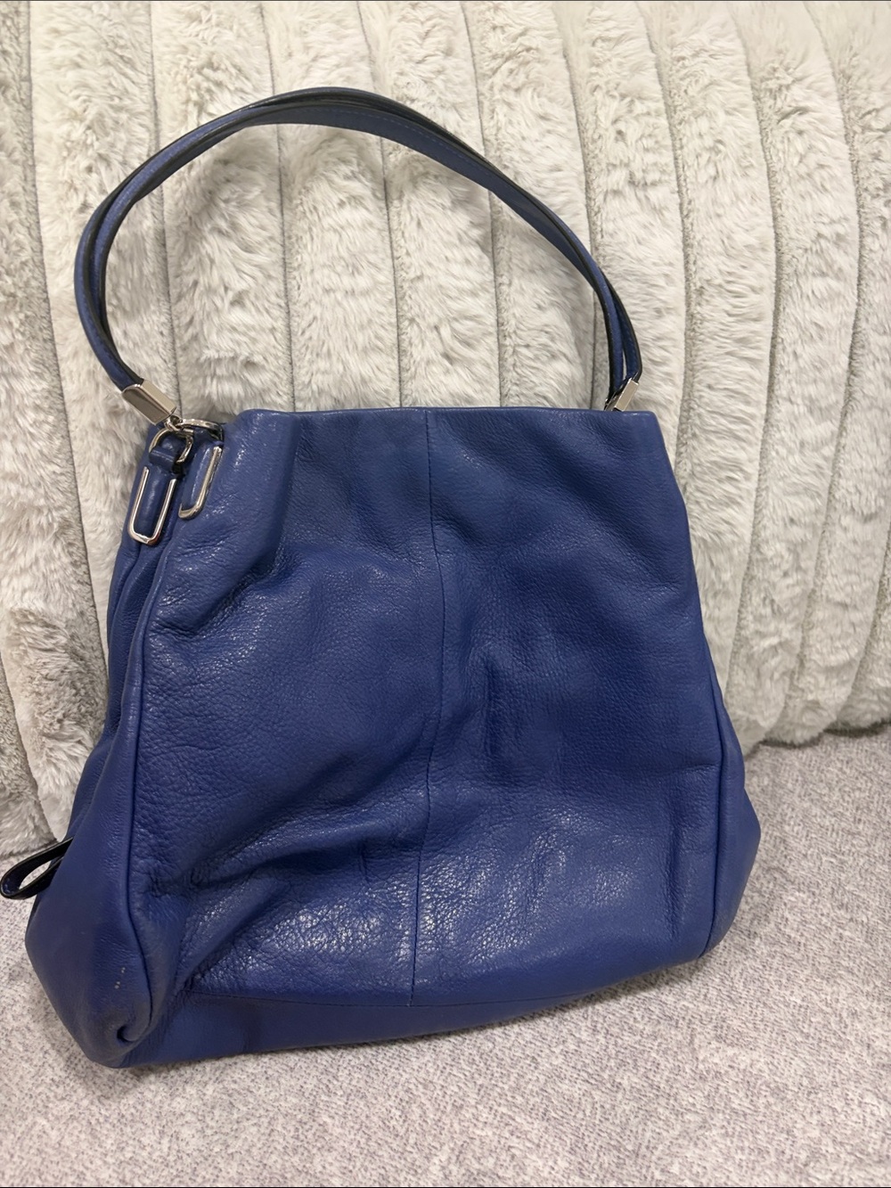 Coach Women's Leather Hobo Bag in Blue